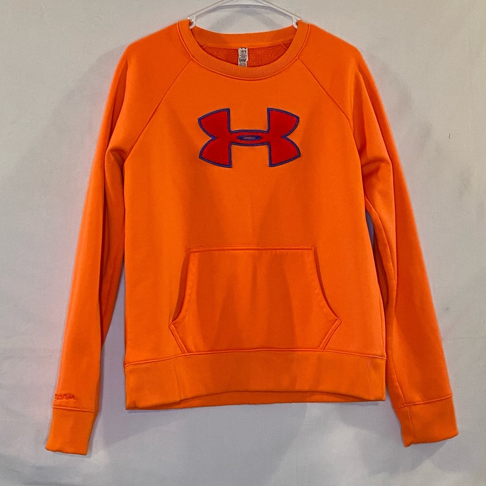 Under Armour Orange Sweatshirt sz large